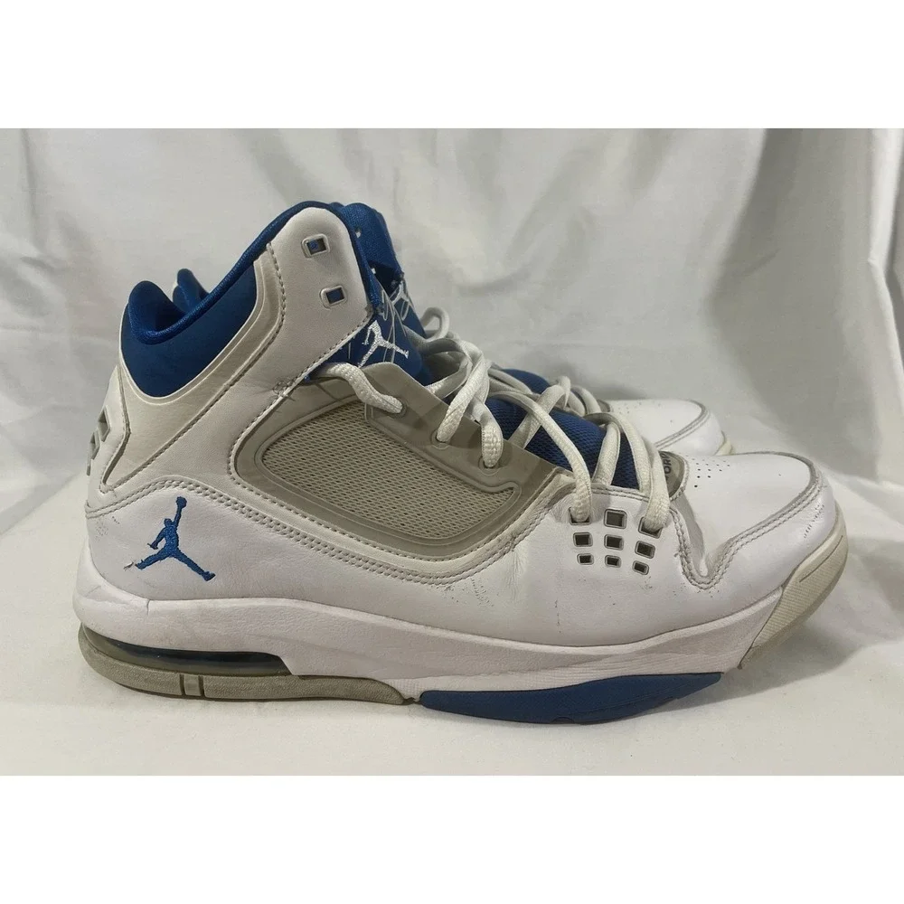 AIR JORDAN flight 4 shoes size 11.5 blue and white 2012